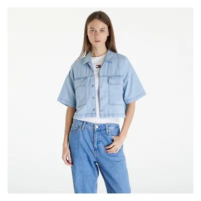 Košile Tommy Jeans Chambray Blouse Denim Medium