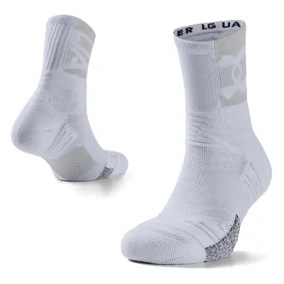 Ponožky Under Armour Playmaker Mid-Crew White