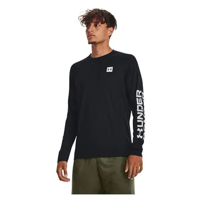 Tričko Under Armour Tech Prt Fill Ls Black