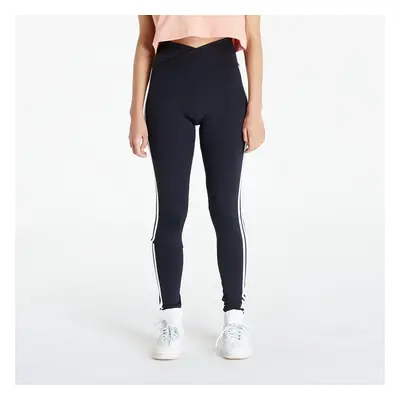 Legíny adidas Originals Adicolor Classics 3-Stripes V-Waistband Leggings Black