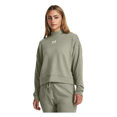 Mikina Under Armour Rival Terry Mock Crew Grove Green