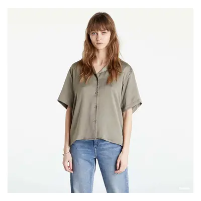 Košile JJXX SS Comfort Satin Shirt SN Brindle