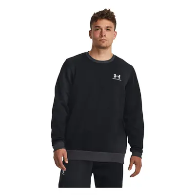 Mikina Under Armour Essential Flc Novelty Crw Black