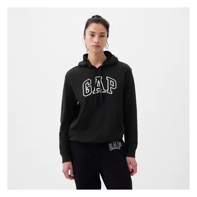 Mikina GAP Pullover Logo Hoodie True Black V2