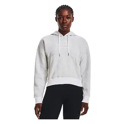 Mikina Under Armour Essential Script Hoodie White