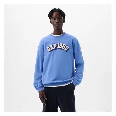 Mikina GAP Logo Crewneck Sweatshirt Cabana Blue