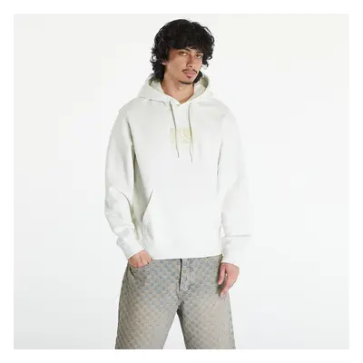 Mikina Calvin Klein Jeans Embroidery Patch Hoodie White