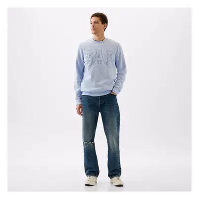 Mikina GAP Logo Crewneck Sweatshirt Bicoastal Blue