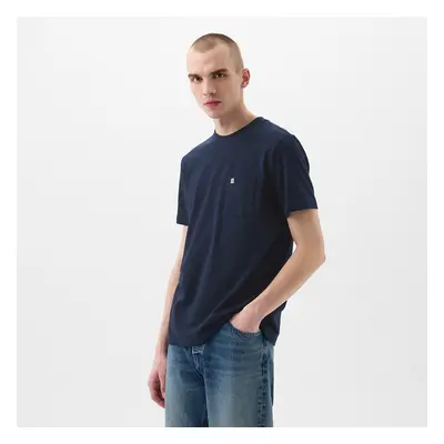 Tričko GAP Pocket Micro Logo Tee Tapestry Navy