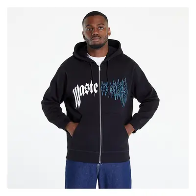 Mikina Wasted Paris Hoodie Zip Dark Pitcher Black