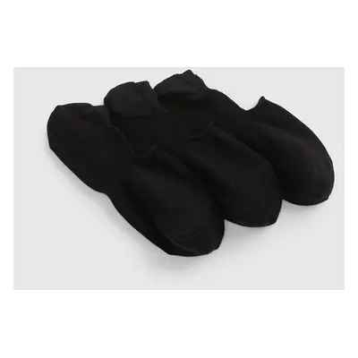 Ponožky GAP No Show Socks 3-Pack True Black