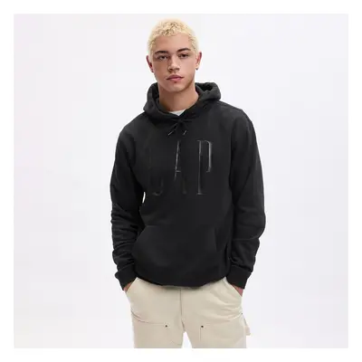 Mikina GAP Shine Logo Hoodie True Black