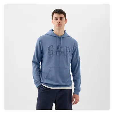 Mikina GAP French Terry Pullover Logo Hoodie Soft Cornflower