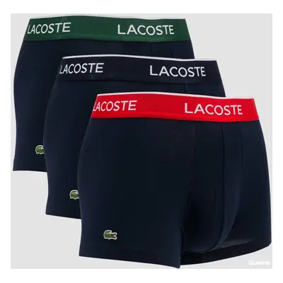 Boxerky LACOSTE 3-Pack Casual Cotton Stretch Boxers Navy