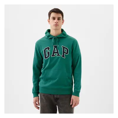 Mikina GAP French Terry Pullover Logo Hoodie Jade Stone