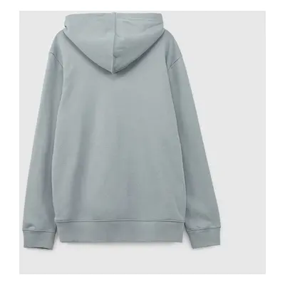 Mikina GAP French Terry Pullover Mini Logo Hoodie Storm Cloud