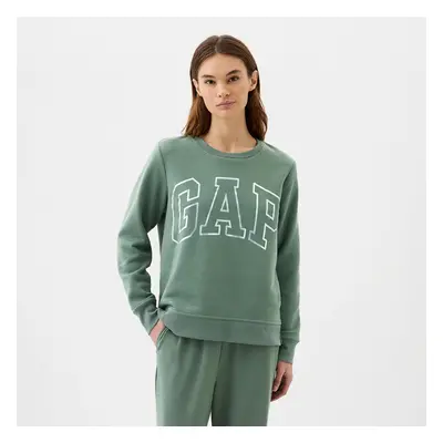 Mikina GAP Logo Sweatshirt Laurel Wreath Green