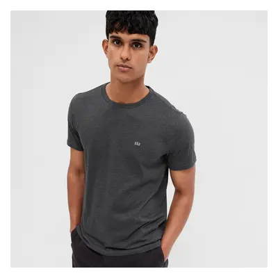 Tričko GAP Micro Logo Crew Neck Tee Charcoal Grey