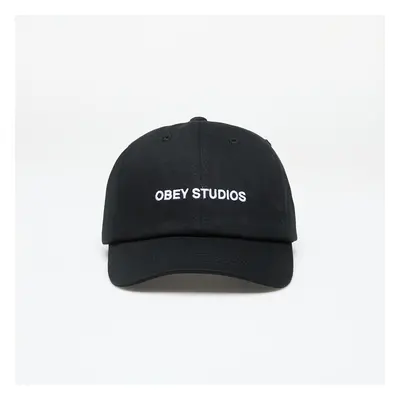 Kšiltovka OBEY Studios Strap Back Hat Black