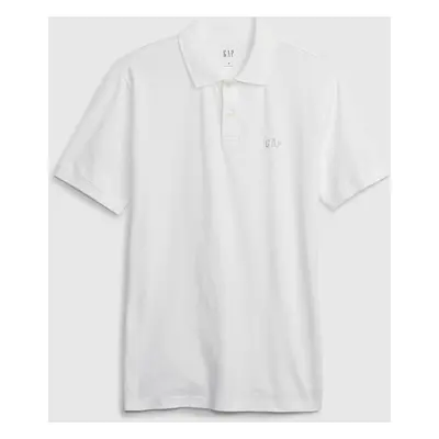 Tričko GAP Logo Pique Polo Optic White