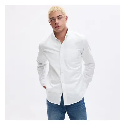 Košile GAP Standard Oxford Shirt White V2 Global