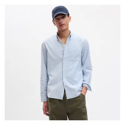 Košile GAP Standard Oxford Shirt Light Blue