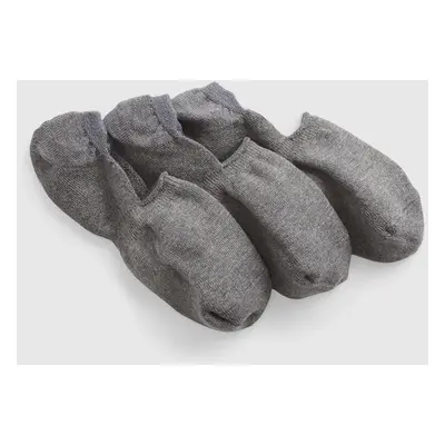 Ponožky GAP No Show Socks 3-Pack Grey