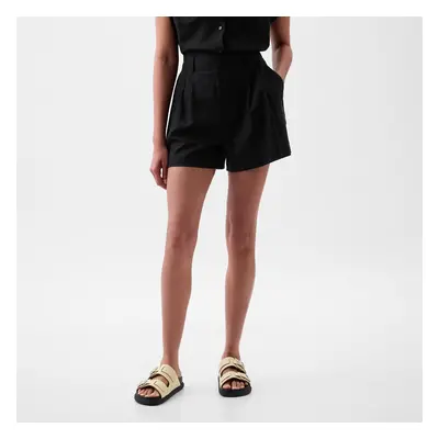 Šortky GAP Inch Linen Short Black