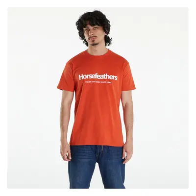 Tričko Horsefeathers Quarter T-Shirt Orange Rust