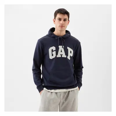 Mikina GAP French Terry Pullover Logo Hoodie Tapestry Navy