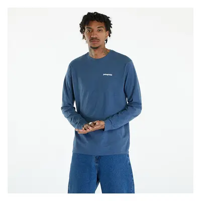 Tričko Patagonia M's L/S P-6 Logo Responsibili-Tee Utility Blue