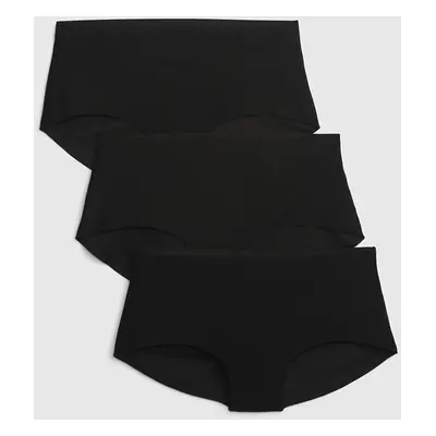 Kalhotky GAP No Show Hipster Underwear 3-Pack True Black