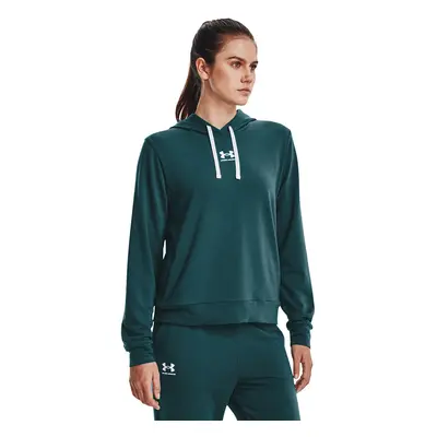 Mikina Under Armour Rival Terry Hoodie Tourmaline Teal