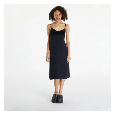 Šaty Urban Classics Ladies Viscose Satin Slip Dress Black