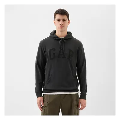 Mikina GAP French Terry Pullover Logo Hoodie Moonless Night