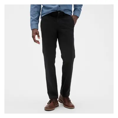 Kalhoty GAP Chino Straight Fit Pants True Black