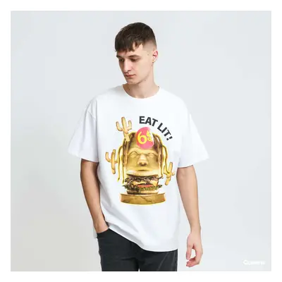 Tričko Urban Classics Eat Lit Oversize Tee White