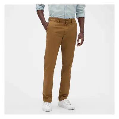 Kalhoty GAP Chino Slim Fit Pants Palomino Brown Global