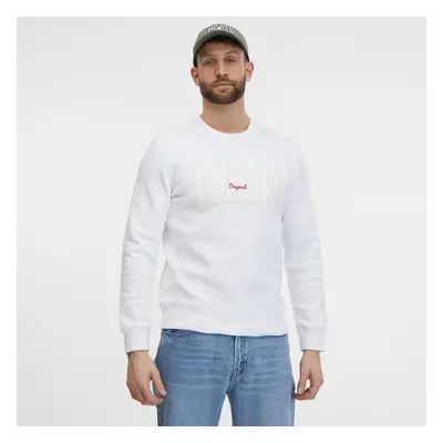 Mikina GAP Crewneck Logo Sweatshirt White000