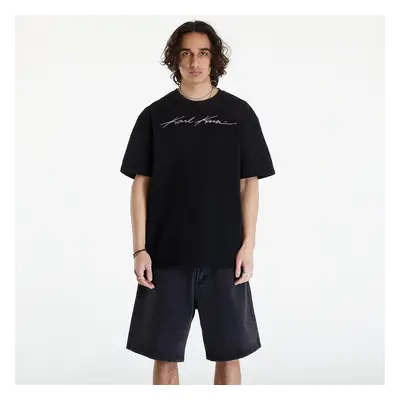 Tričko Karl Kani Autograph Heavy Jersey Boxy Tee Black