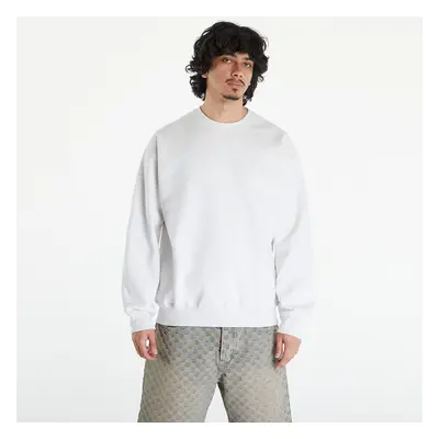 Mikina Nike Solo Swoosh Men's Fleece Crew Birch Heather/ White