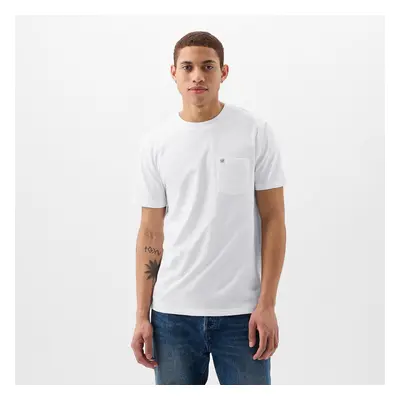 Tričko GAP Pocket Micro Logo Tee Optic White V6