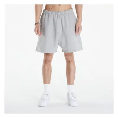 Šortky Nike Solo Swoosh Men's Fleece Shorts Dk Grey Heather/ White