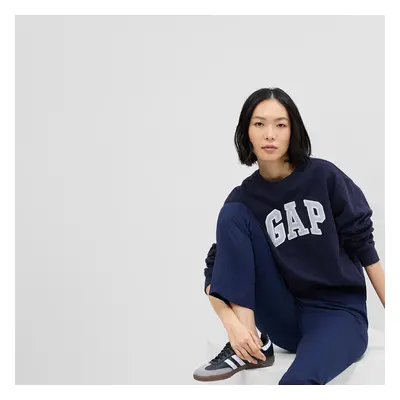 Mikina GAP Crewneck Logo Sweatshirt Navy Uniform