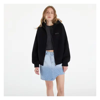 Mikina Daily Paper Njeri Oversized Zipper Hoodie Black