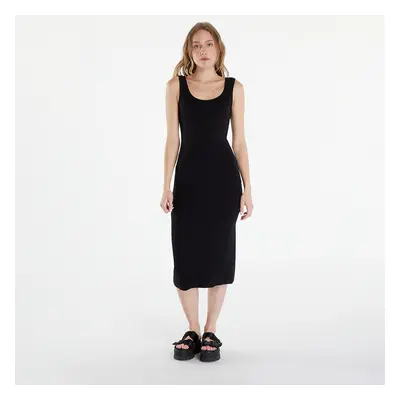 Šaty Urban Classics Ladies Rib Top Dress Black