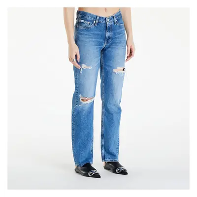 Džíny Calvin Klein Jeans Low Rise Straight Jeans Denim Medium