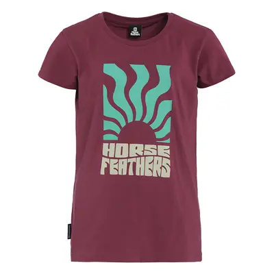 Tričko Horsefeathers Viveca Youth T-Shirt Maroon