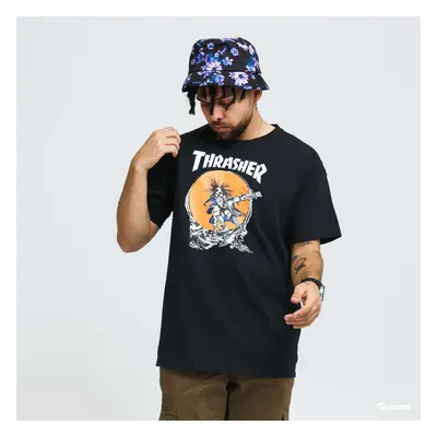 Tričko Thrasher Skate Outlaw Tee By Pushead Black