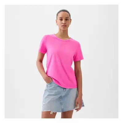 Tričko GAP Crewneck Tee Standout Pink